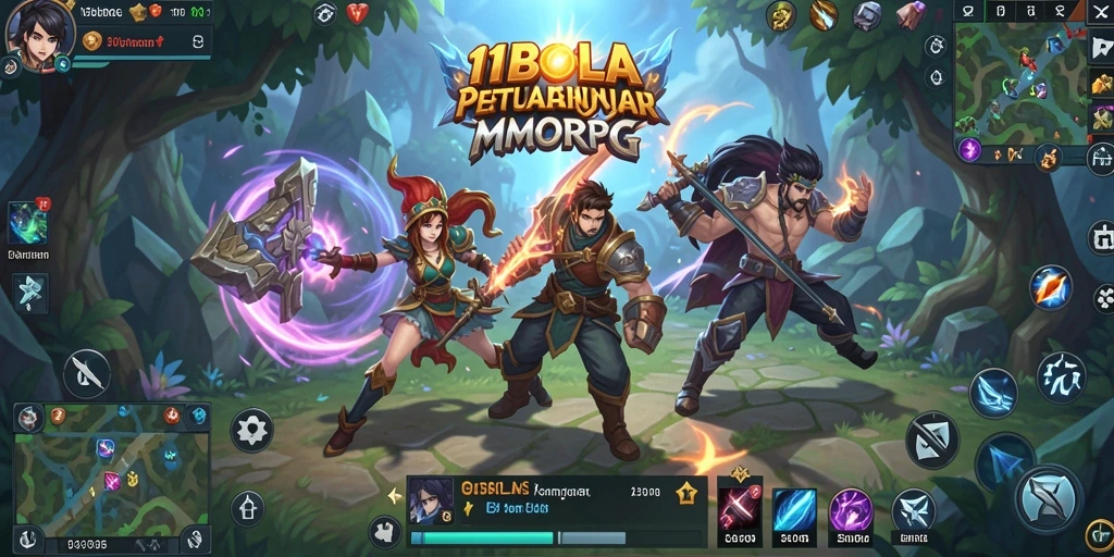 Tampilan gameplay menarik dalam dunia MMORPG 11BOLA.