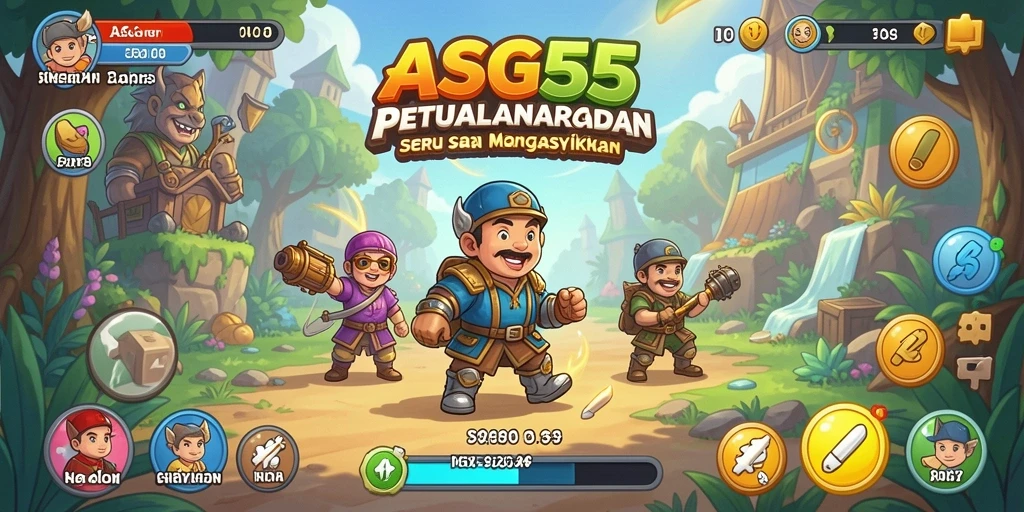 Tampilan gameplay seru di ASG55 dengan aksi arcade yang menegangkan.