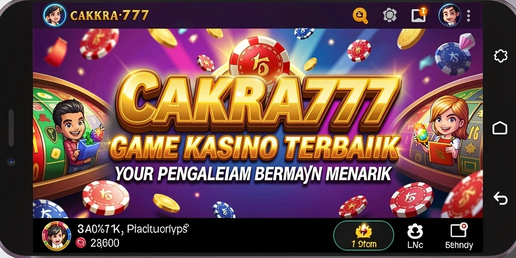 Screenshot utama CAKRA777 menampilkan gameplay Kasino yang memukau.
