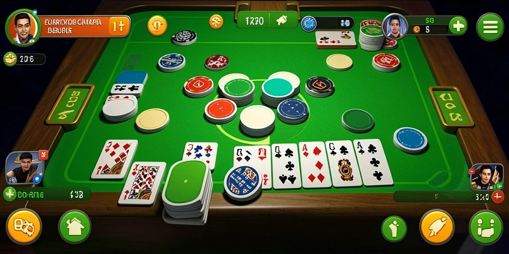 Tampilan screenshot EUROTOGEL menampilkan permainan Gaple yang seru dan interaktif.
