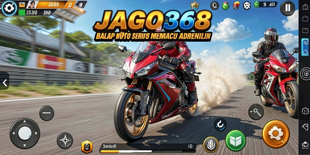 Gameplay JAGO368 yang memacu adrenalin dan balapan seru.