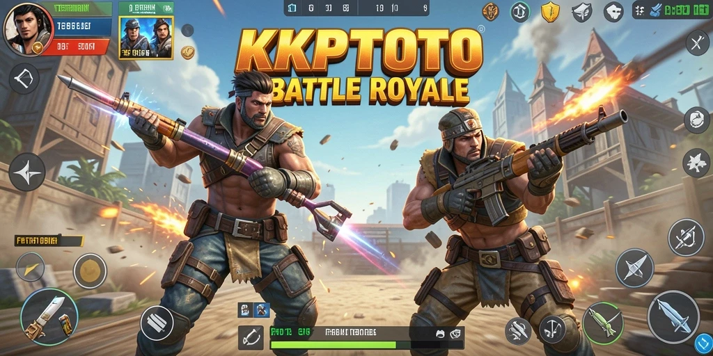 Tampilan gameplay KPKTOTO yang menegangkan dengan pertempuran seru.