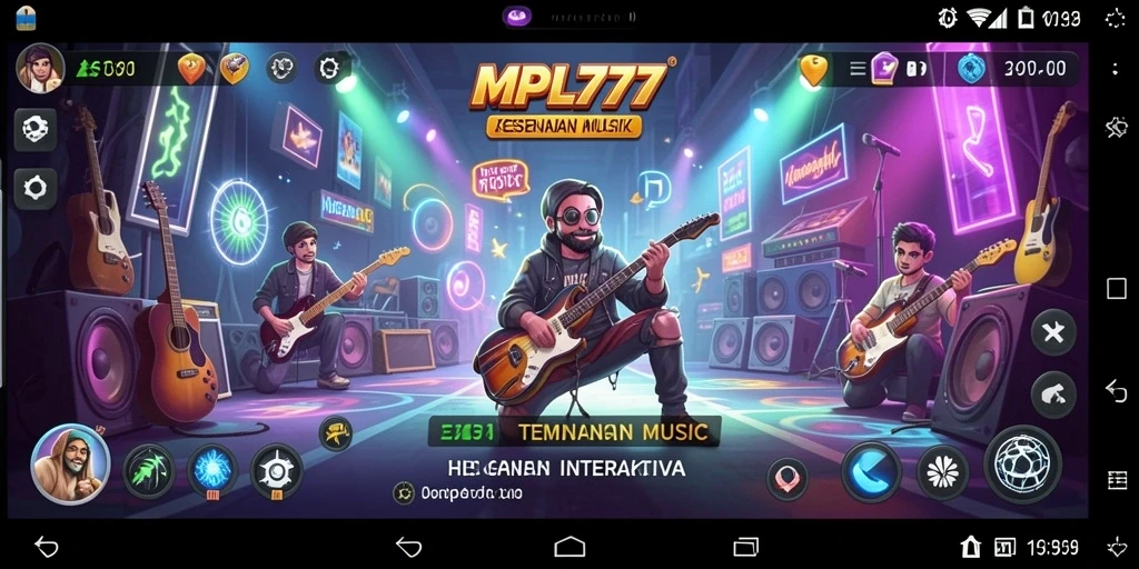 Tampilan gameplay MPL777 yang menampilkan keseruan bermain musik.