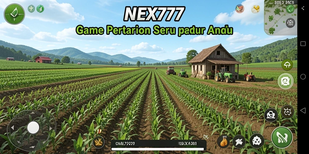 Tampilan gameplay seru di NEX777 saat bertani.