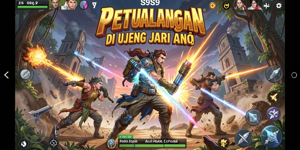 Tampilan aksi seru dalam gameplay S9S9 yang mendebarkan.