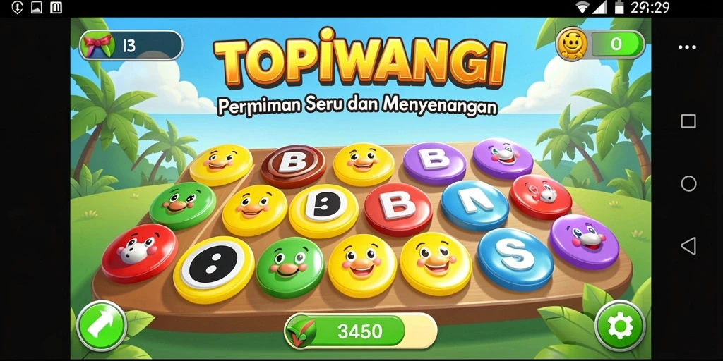Screenshot gameplay TOPIWANGI yang seru dan menarik.