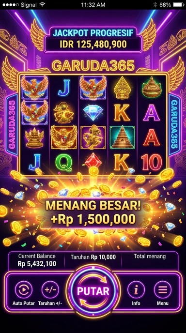 Gambar menunjukkan proses unduh aplikasi yang cepat di garuda365.